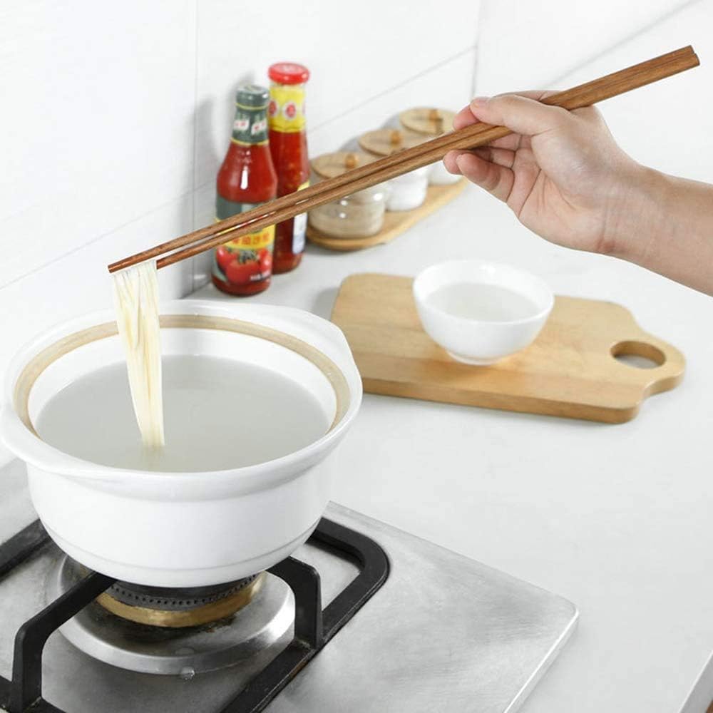 Gkhowiu Ustensiles de Cuisine en Bois Ensemble D'Ustensiles de Cuisine avec Spatule Wok Pinces Alimentaires CuillèRe de Cuisson Baguettes de Riz Palette