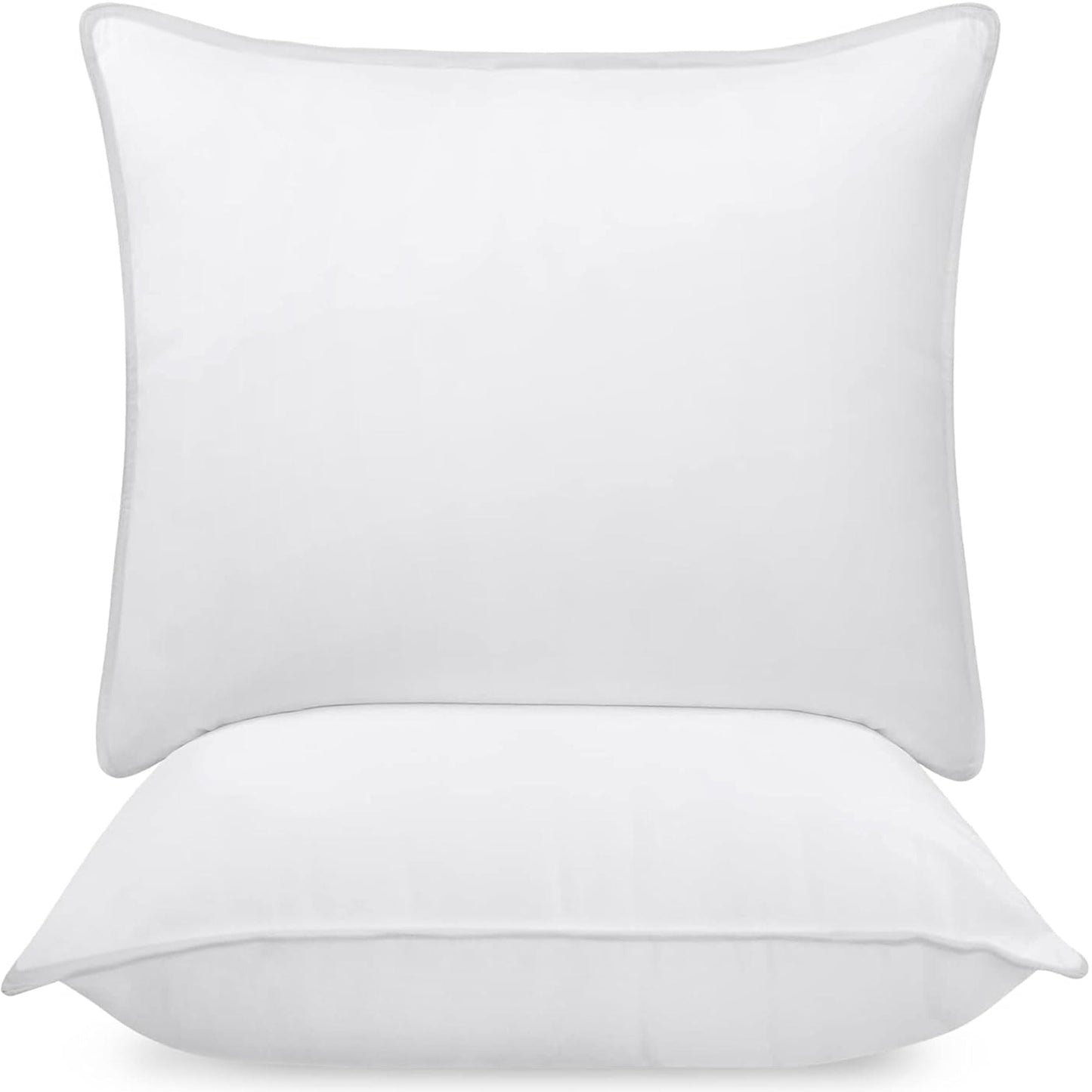 Utopia Bedding Pillow (Lot de 2), 60 x 60 cm, Oreiller de Sommeil, Coussin Respirant et Doux (Blanc)