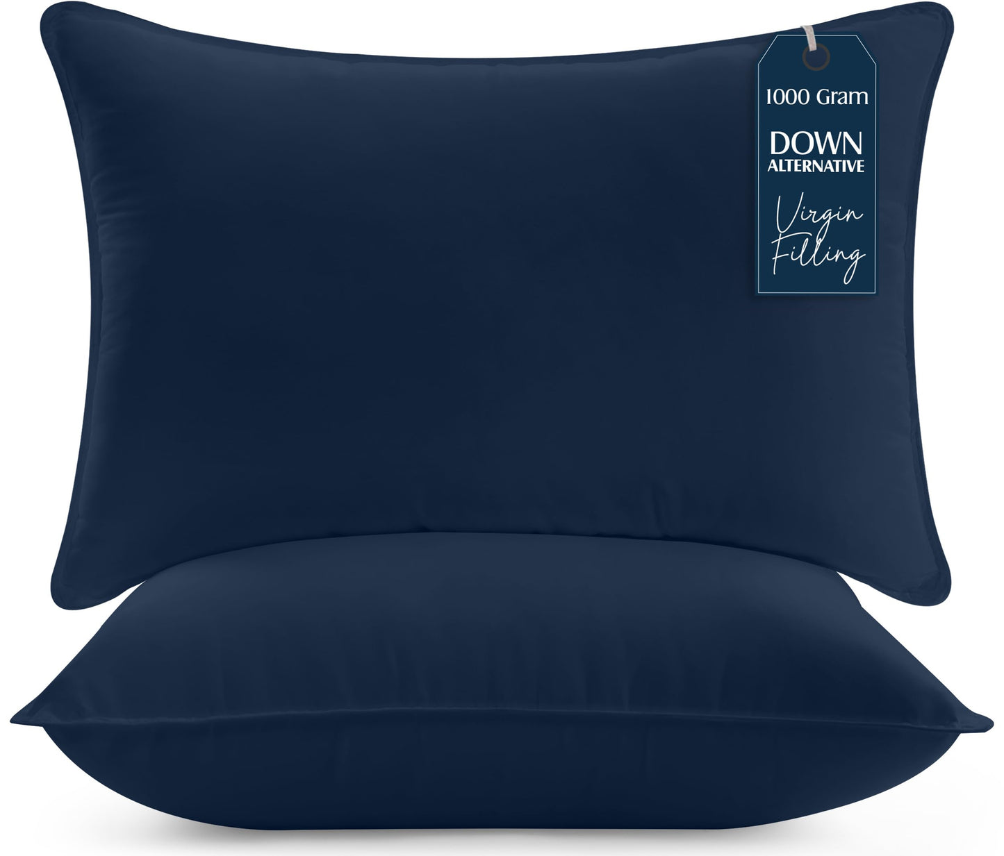 Utopia Bedding Pillow (Lot de 2), 60 x 60 cm, Oreiller de Sommeil, Coussin Respirant et Doux (Blanc)
