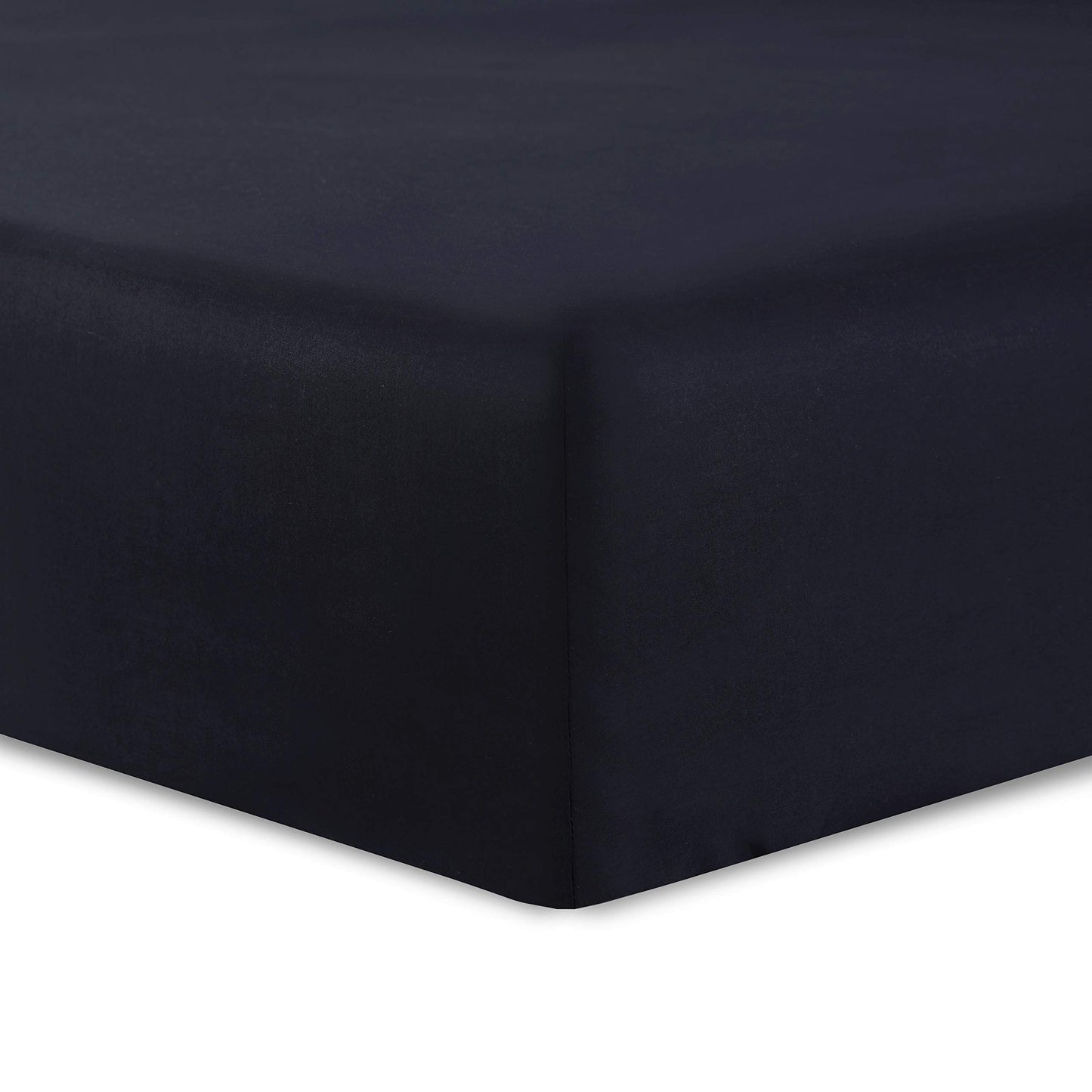 VISION - Drap Housse 140 x 190 cm - Coloris: Blanc - 100% Coton: 57 Fils - 4 Coins élastiques