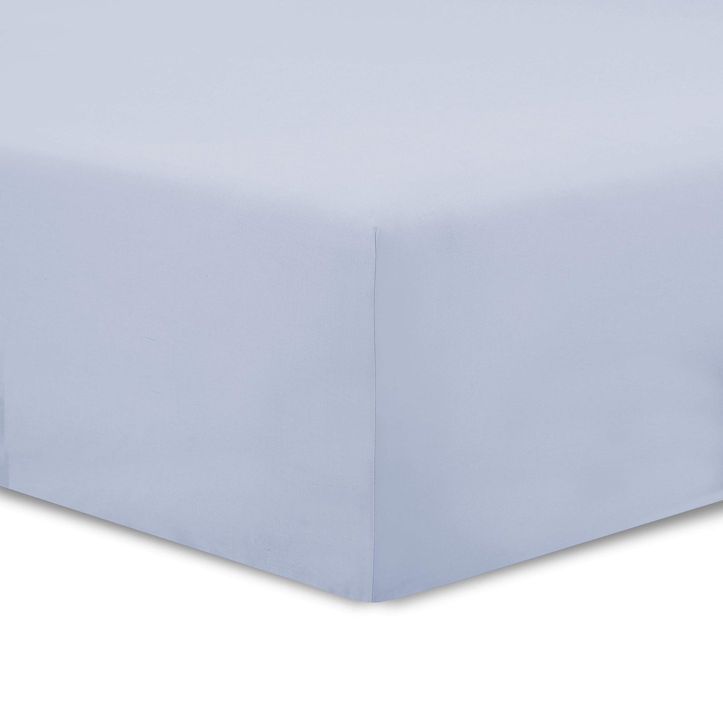 VISION - Drap Housse 140 x 190 cm - Coloris: Blanc - 100% Coton: 57 Fils - 4 Coins élastiques