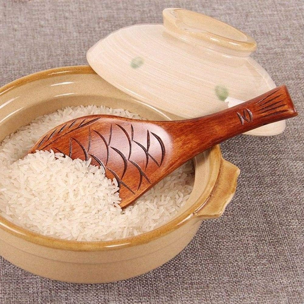 Gkhowiu Ustensiles de Cuisine en Bois Ensemble D'Ustensiles de Cuisine avec Spatule Wok Pinces Alimentaires CuillèRe de Cuisson Baguettes de Riz Palette