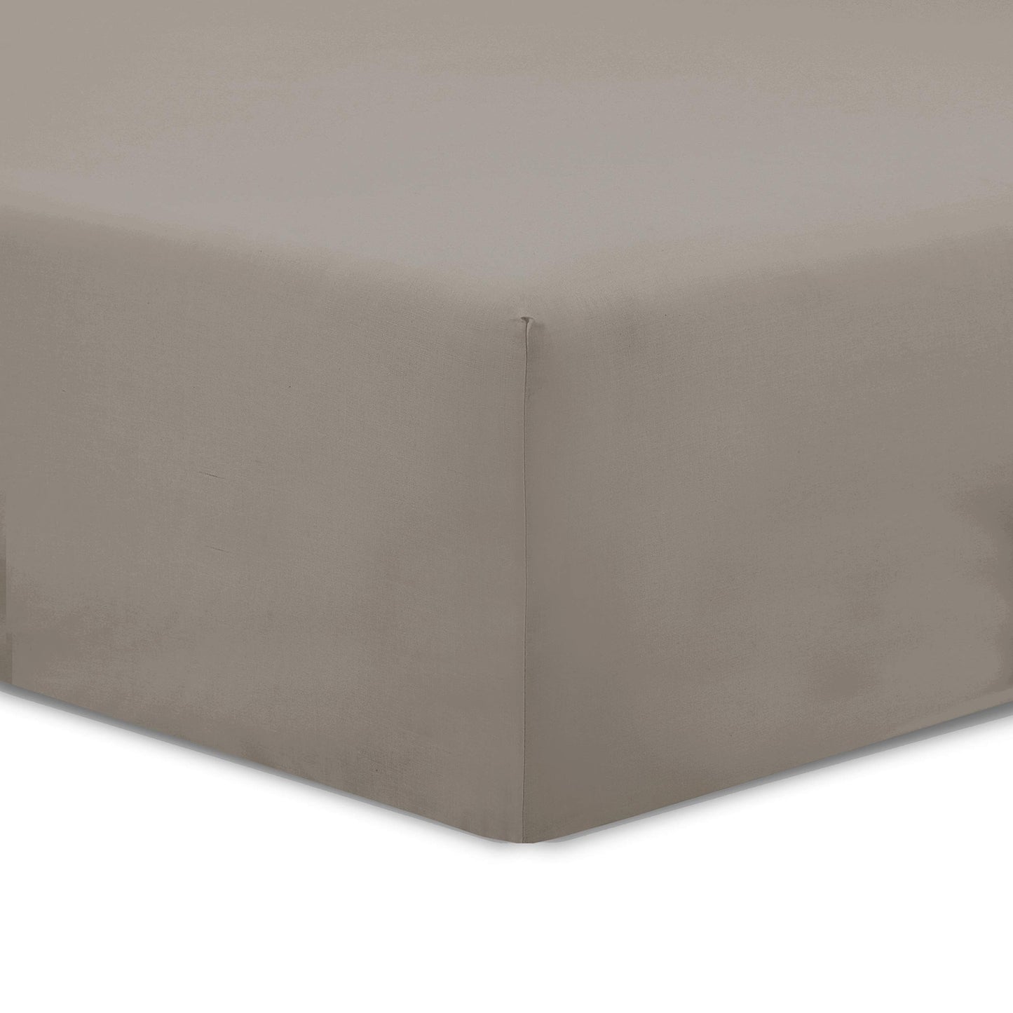 VISION - Drap Housse 140 x 190 cm - Coloris: Blanc - 100% Coton: 57 Fils - 4 Coins élastiques