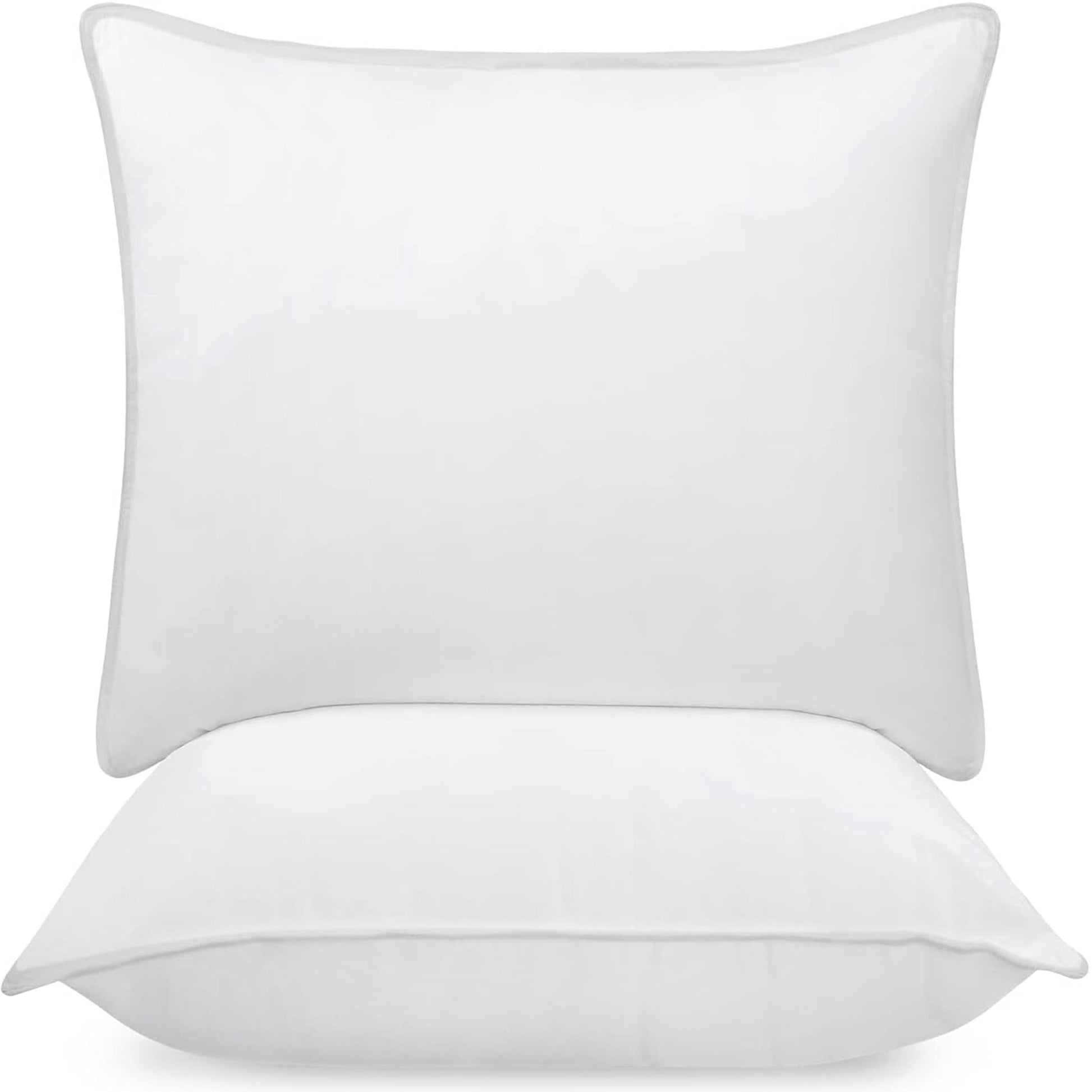 Utopia Bedding Pillow (Lot de 2), 60 x 60 cm, Oreiller de Sommeil, Coussin Respirant et Doux (Blanc)