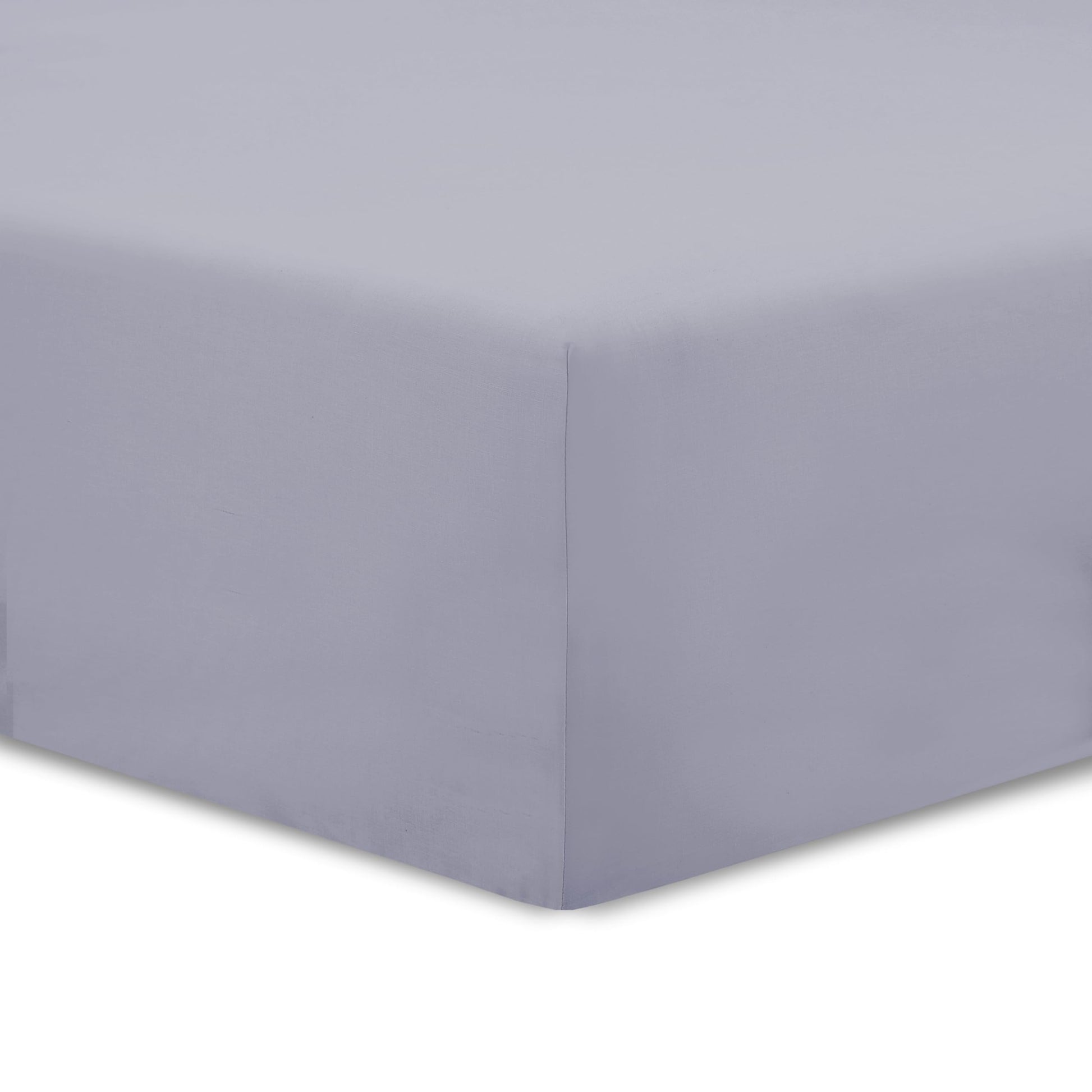 VISION - Drap Housse 140 x 190 cm - Coloris: Blanc - 100% Coton: 57 Fils - 4 Coins élastiques