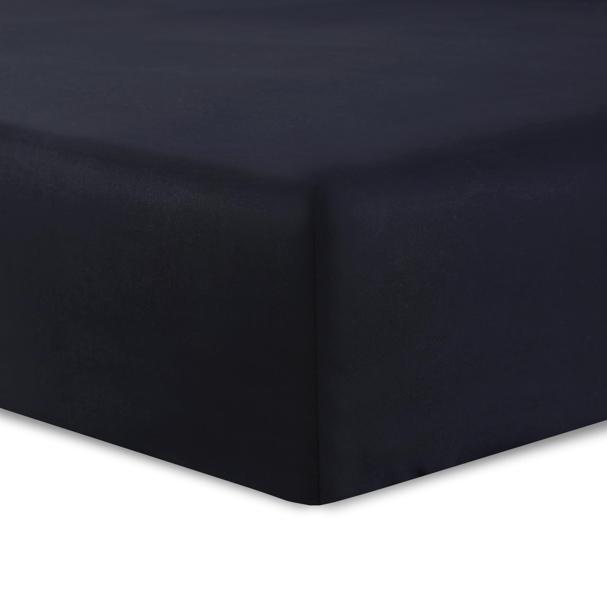 VISION - Drap Housse 140 x 190 cm - Coloris: Blanc - 100% Coton: 57 Fils - 4 Coins élastiques