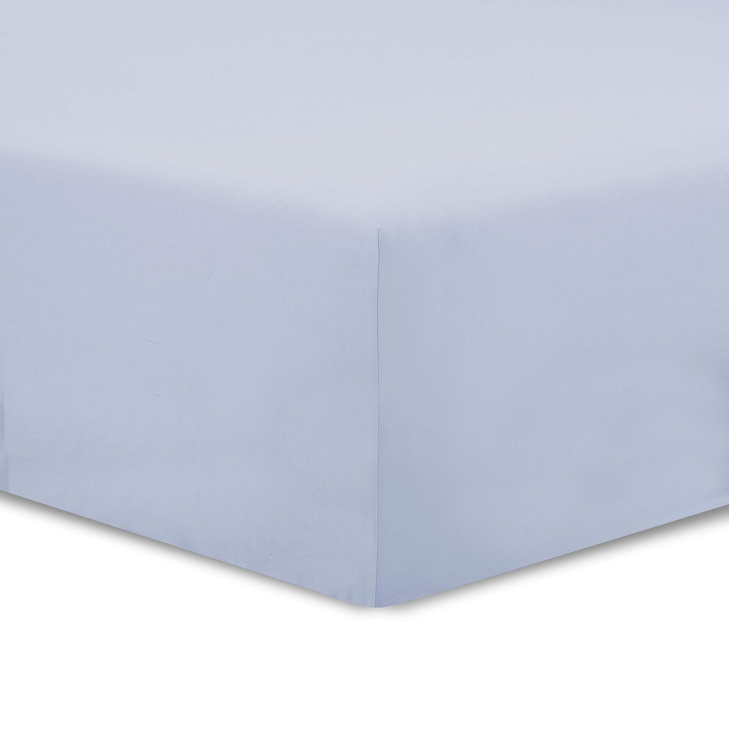 VISION - Drap Housse 140 x 190 cm - Coloris: Blanc - 100% Coton: 57 Fils - 4 Coins élastiques