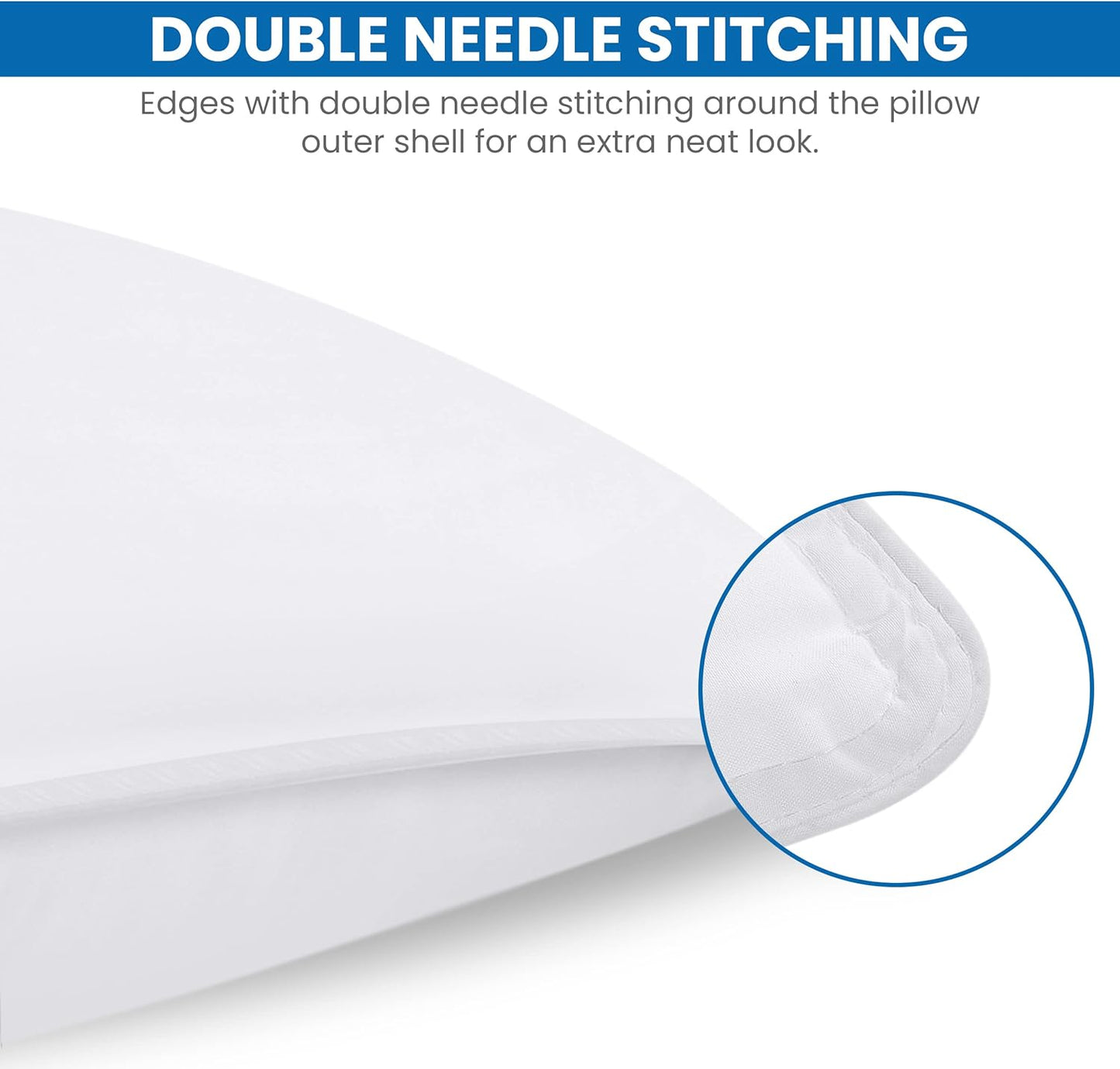 Utopia Bedding Pillow (Lot de 2), 60 x 60 cm, Oreiller de Sommeil, Coussin Respirant et Doux (Blanc)