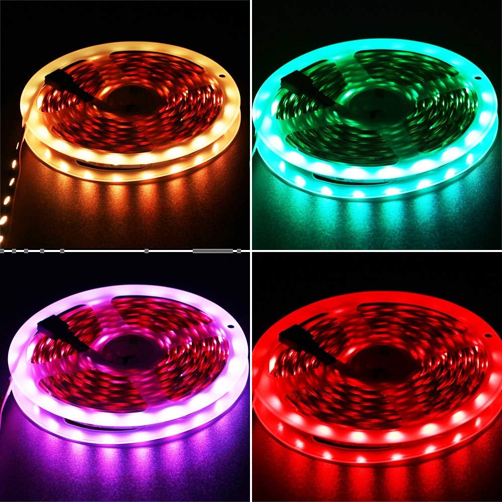 CESFONJER Lot de 20 connecteurs pour bande lumineuse en forme de L à 4 broches, connecteur sans espace pour bande LED à 4 broches pour bande LED SMD 5050 multicolore non étanche de 10 mm