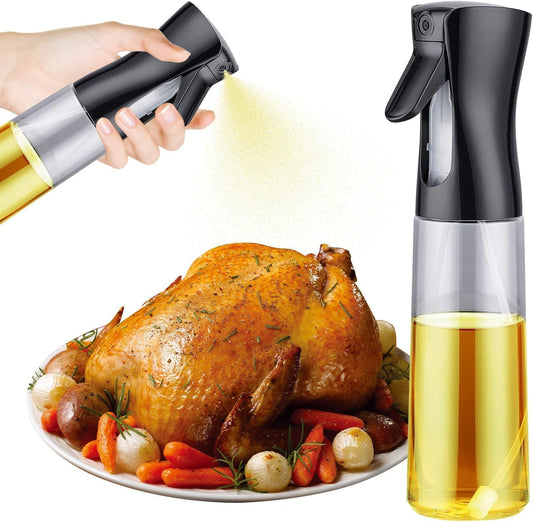 GRIFEMA Spray de Cuisine Huile Cuisine 300 ML, Vaporisateur d'Huile de Cuisson pour Friteuse sans Huile, Air Fryer Accessoires, Noir, GE2002B-300