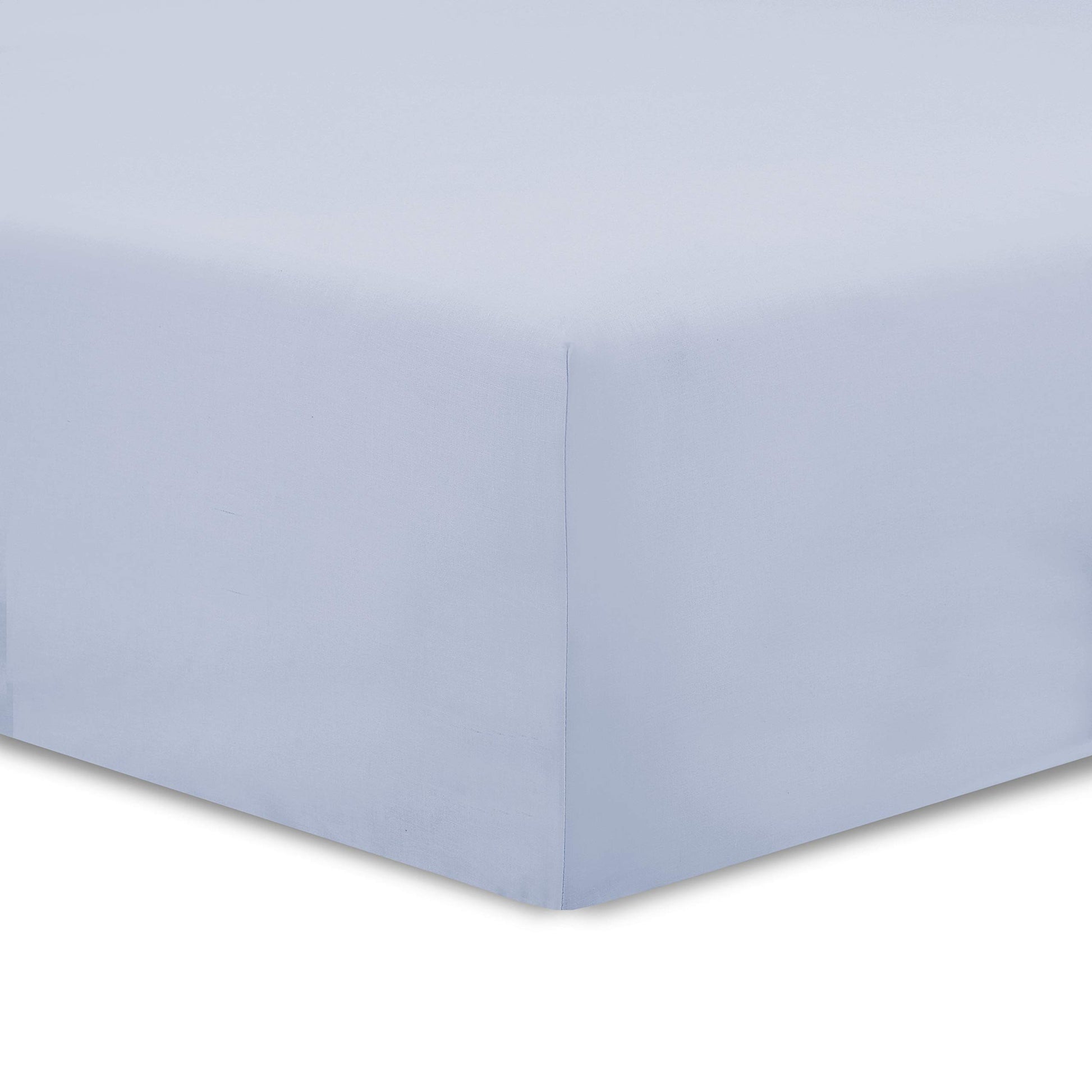 VISION - Drap Housse 140 x 190 cm - Coloris: Blanc - 100% Coton: 57 Fils - 4 Coins élastiques