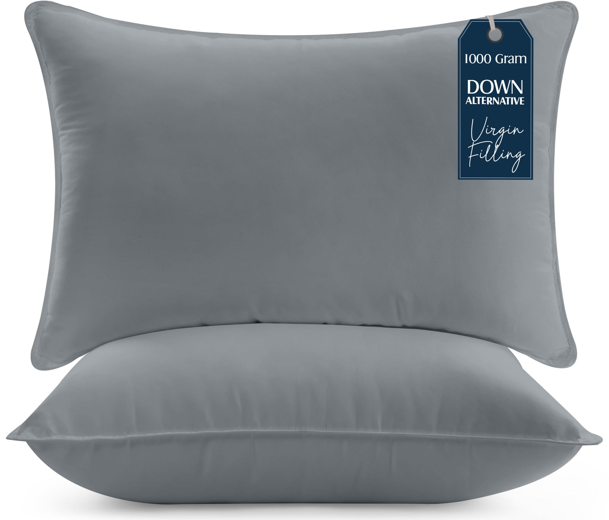 Utopia Bedding Pillow (Lot de 2), 60 x 60 cm, Oreiller de Sommeil, Coussin Respirant et Doux (Blanc)