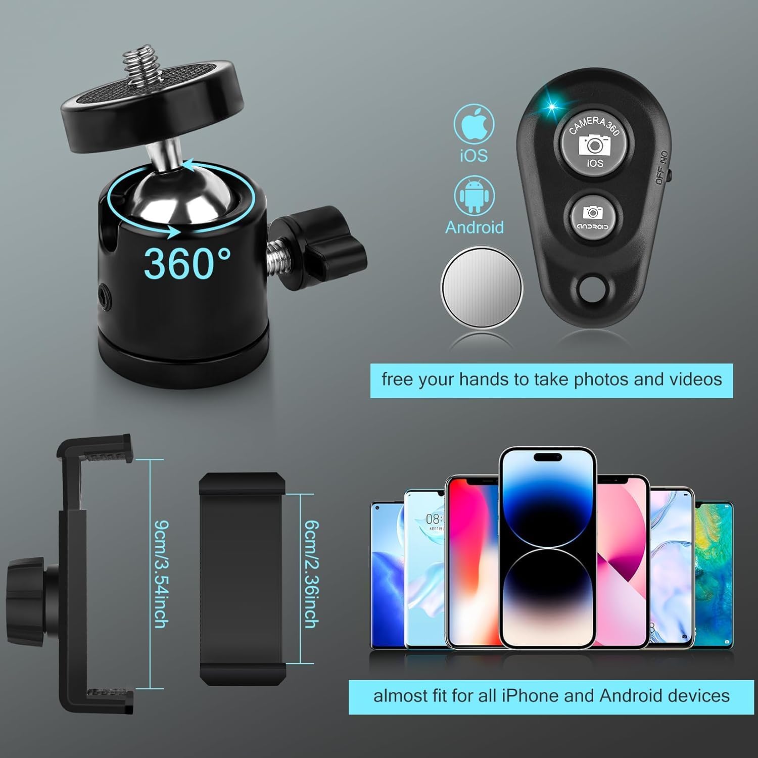 11.5" Ring Light Professionnel avec Trépied Grand, [Mise à Niveau] 1m77/69.5" Trepied Smartphone Anneau Lumineux, Selfie LED Anneau Lumière pour Maquillage