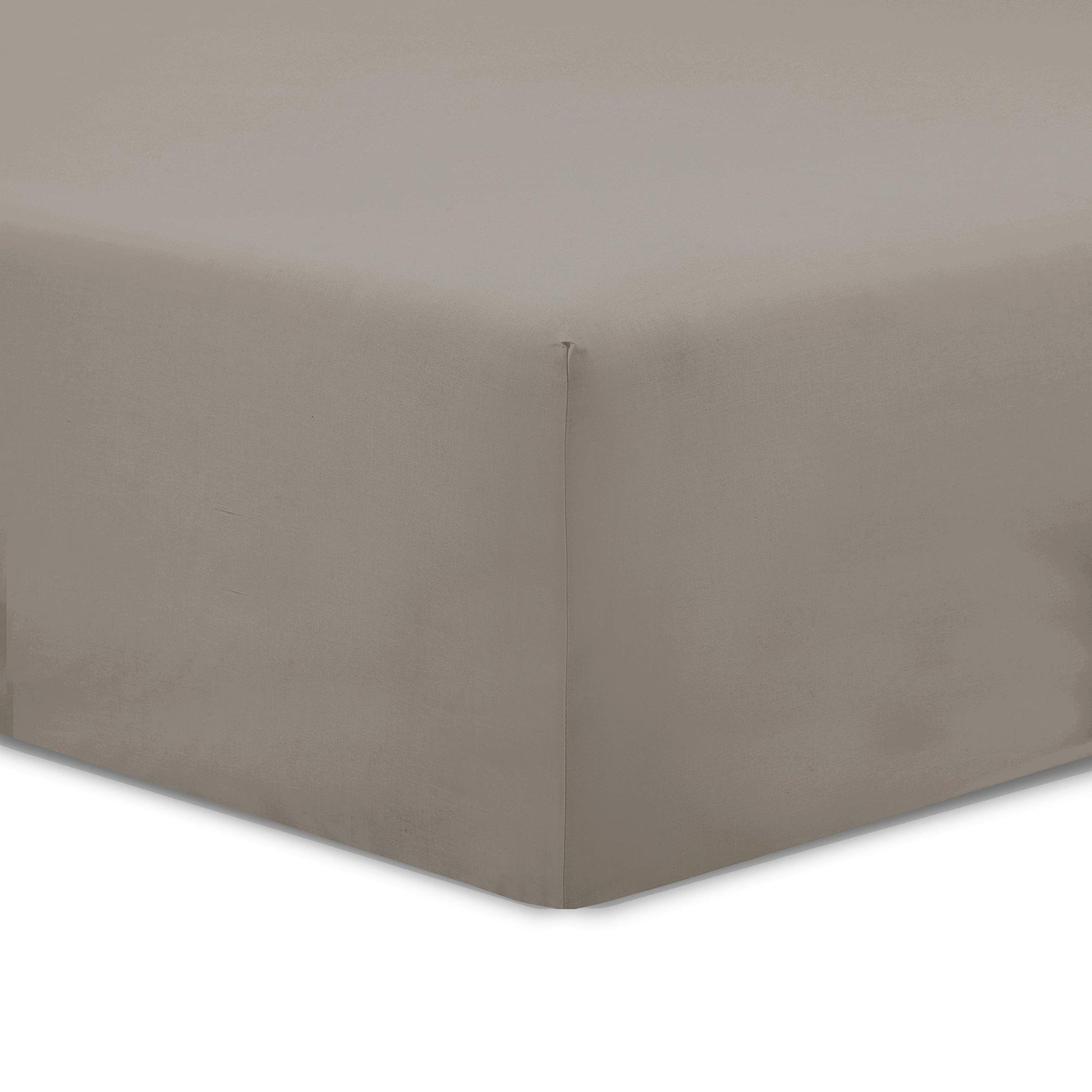 VISION - Drap Housse 140 x 190 cm - Coloris: Blanc - 100% Coton: 57 Fils - 4 Coins élastiques