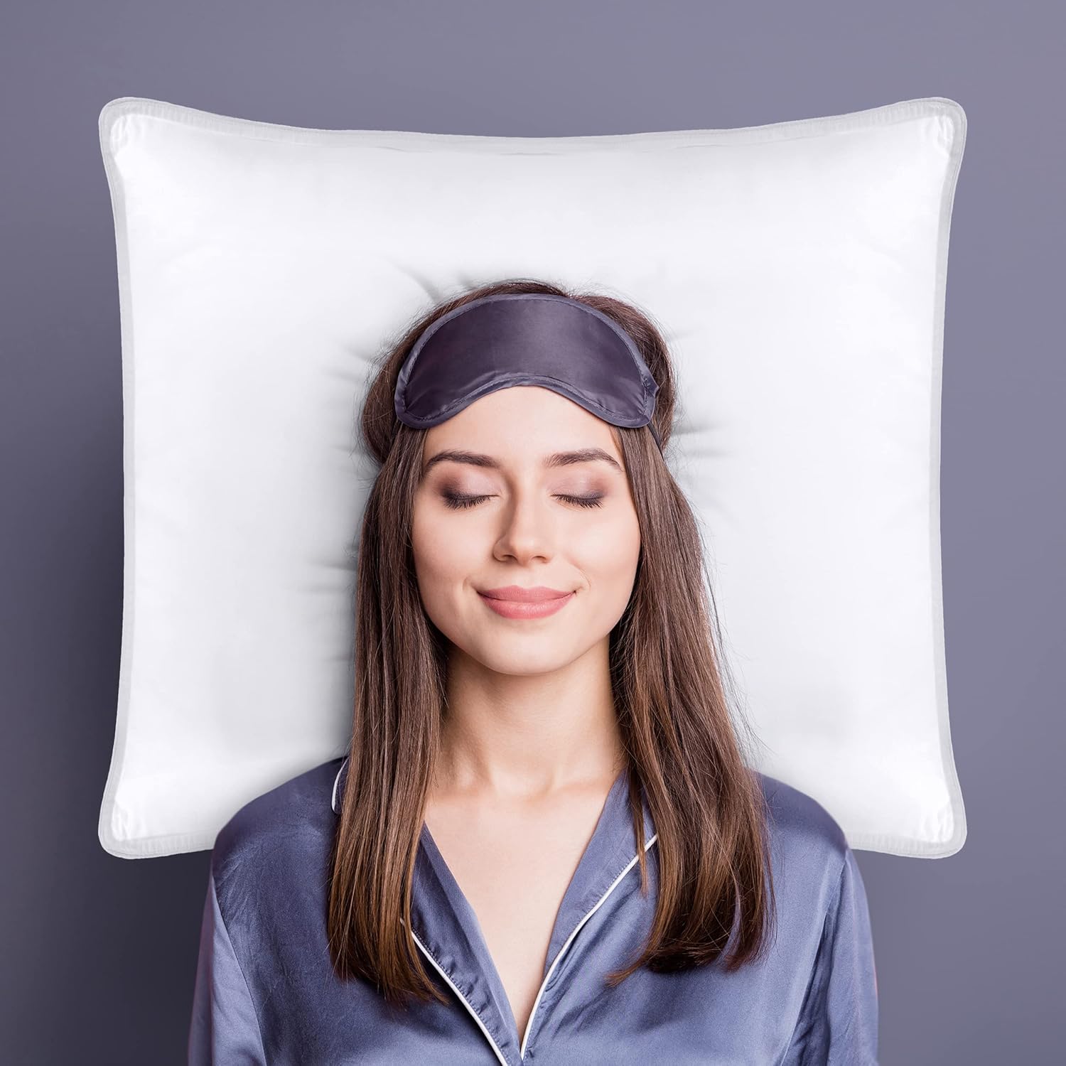 Utopia Bedding Pillow (Lot de 2), 60 x 60 cm, Oreiller de Sommeil, Coussin Respirant et Doux (Blanc)