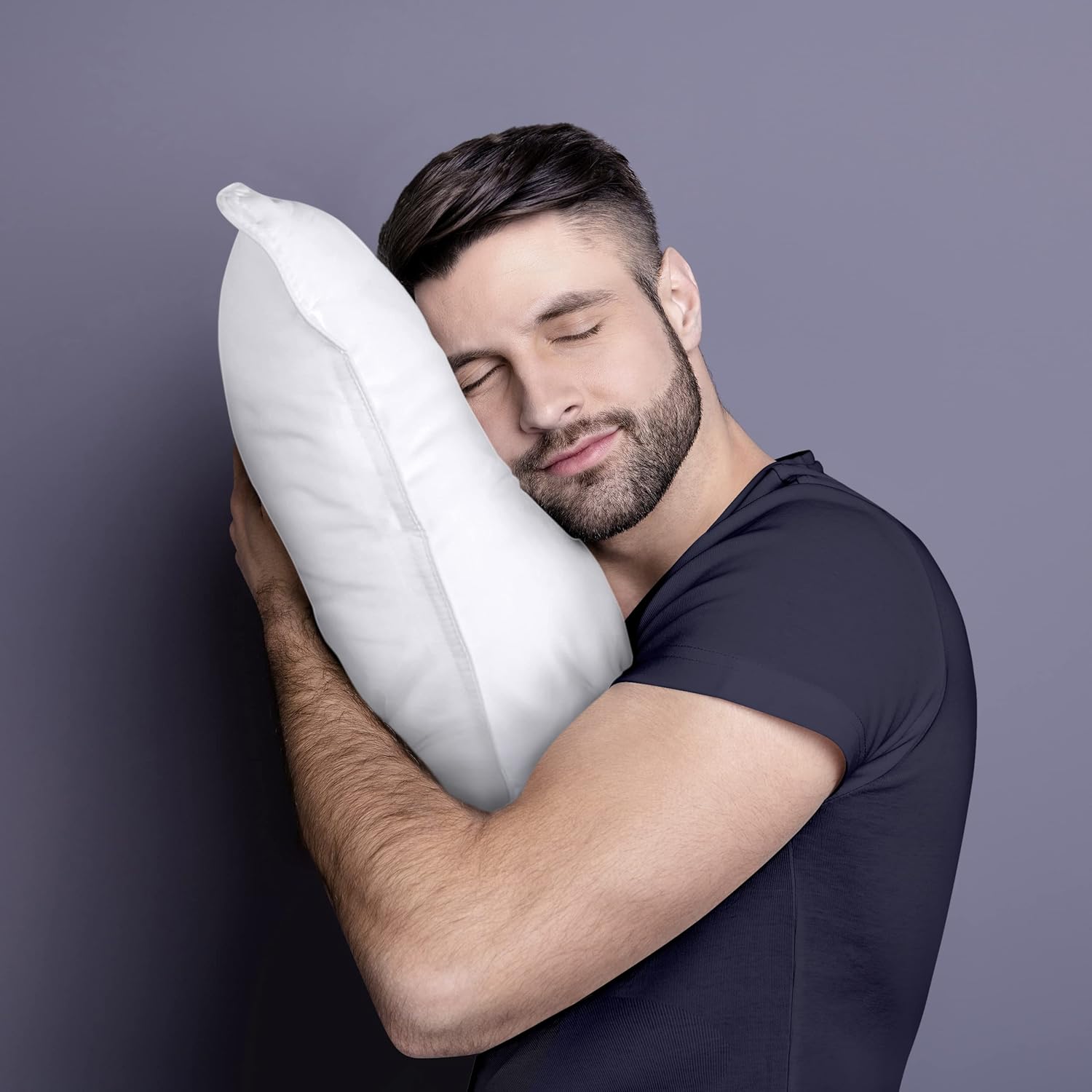 Utopia Bedding Pillow (Lot de 2), 60 x 60 cm, Oreiller de Sommeil, Coussin Respirant et Doux (Blanc)