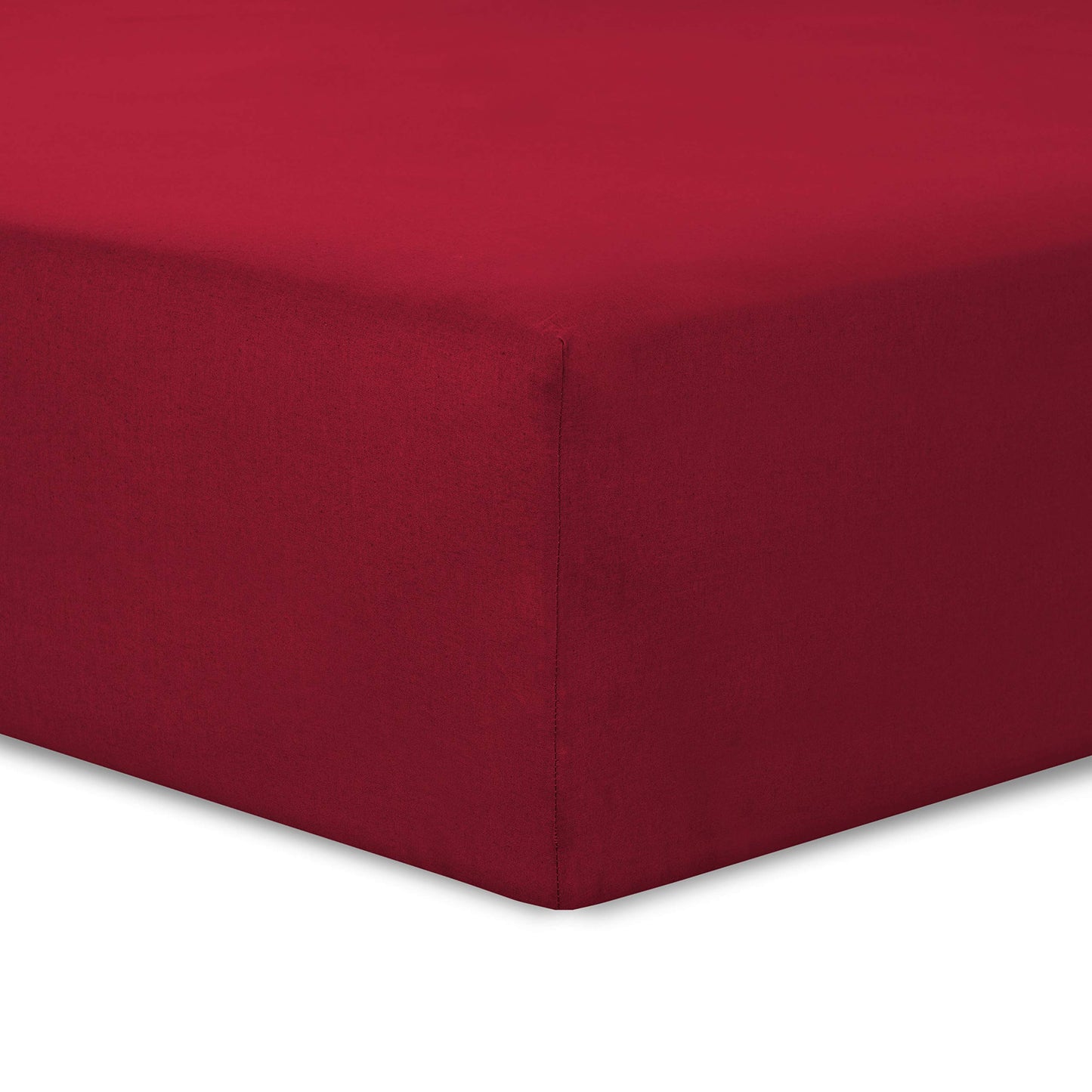 VISION - Drap Housse 140 x 190 cm - Coloris: Blanc - 100% Coton: 57 Fils - 4 Coins élastiques