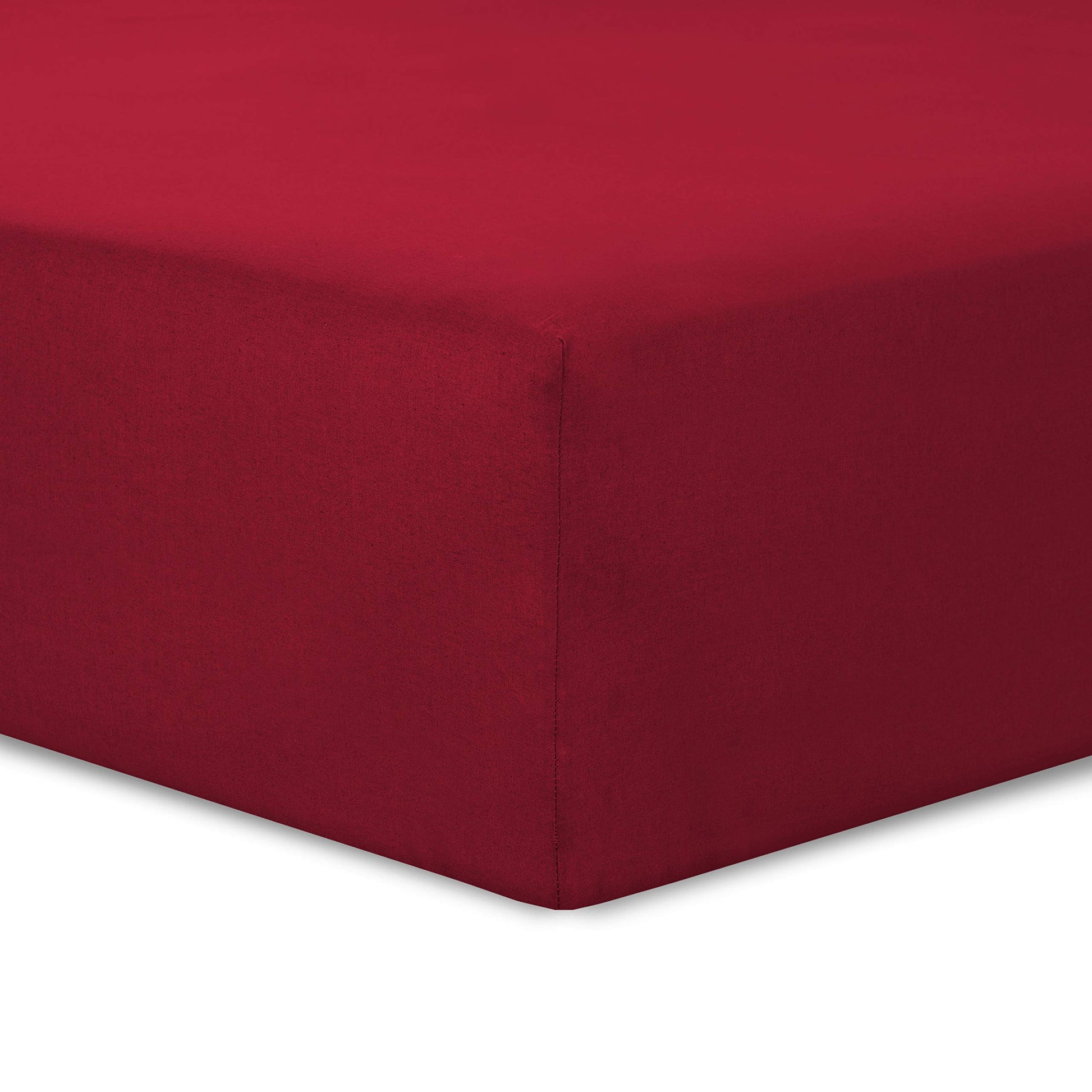 VISION - Drap Housse 140 x 190 cm - Coloris: Blanc - 100% Coton: 57 Fils - 4 Coins élastiques